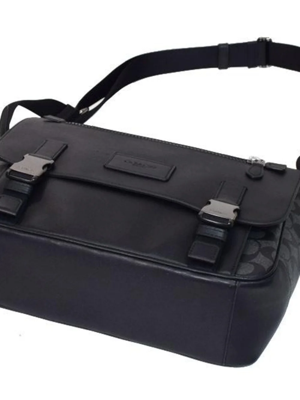 Large Coach Black Calfskin Leather Messenger Bag (C2793) EXC COND!